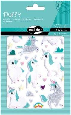 Puffy sticker unicorn 152C | Maildor